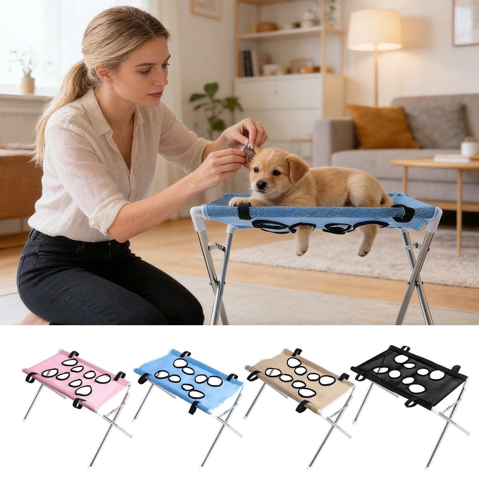 Outdoor Furniture Hay - Pet Grooming Hammock Stand Foldable Cat