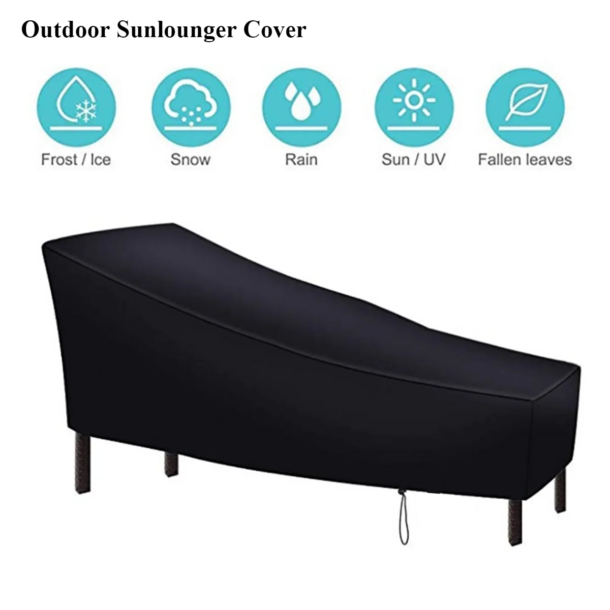 Outdoor Furniture With Covers - Oxford Fabric Sunlounger Cover, Outdoor Patio