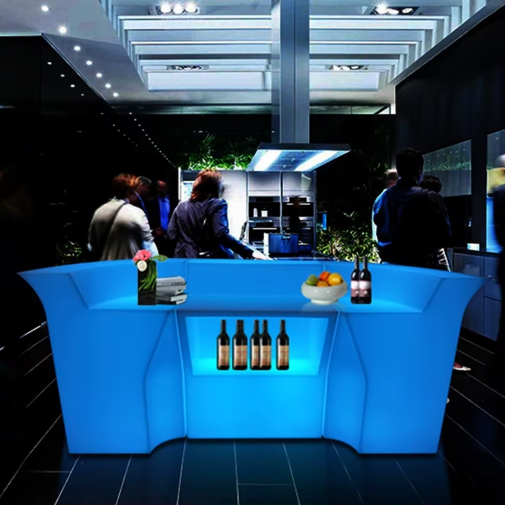 Outdoor Furniture Rental For Party - LED Outdoor Waterproof Illuminated Bar Table