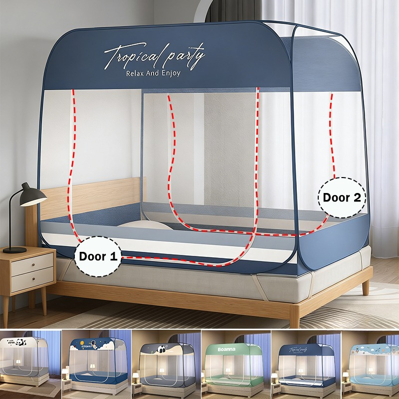 Camping Cot Foldable - Mosquito Net Bed,Portable Pop Up Mongolian