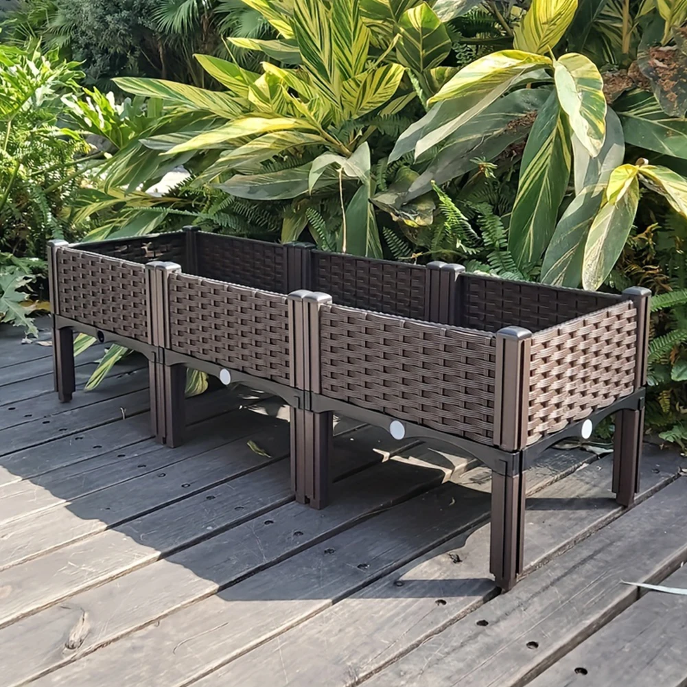 Garden Storage Box - Large Capacity Garden Bed Vegetable Planting
