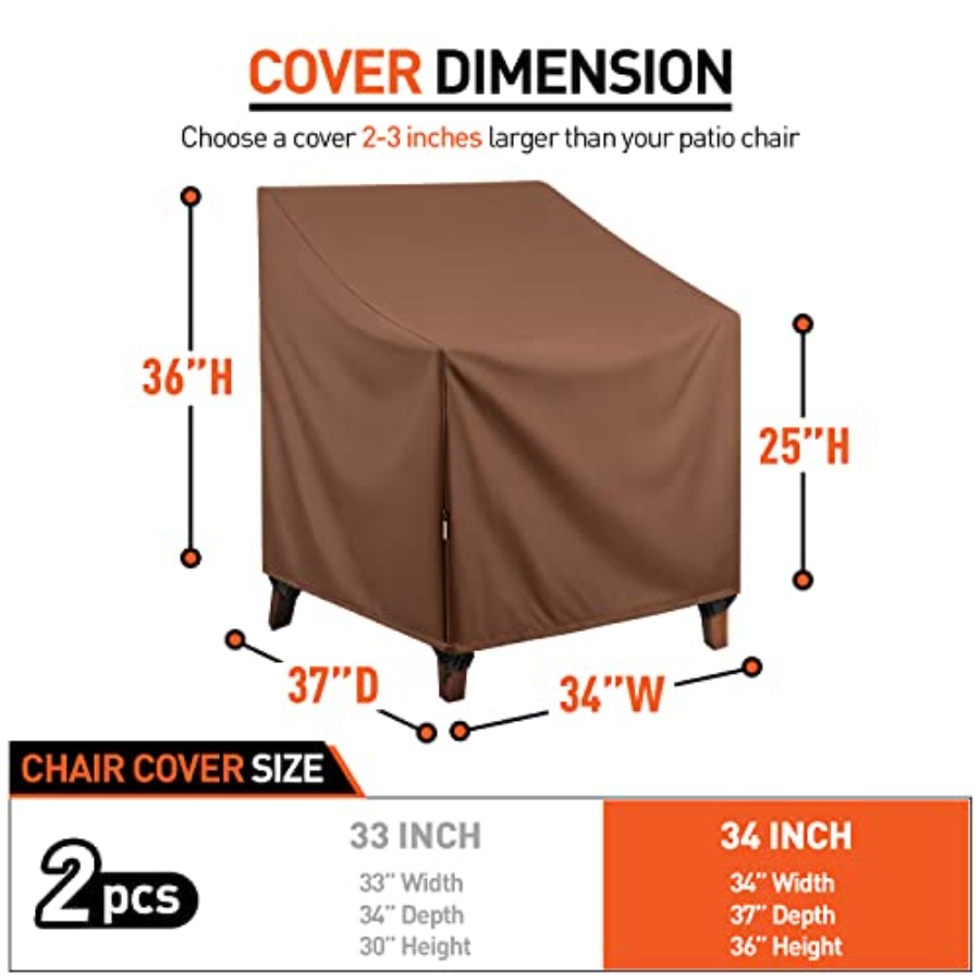 Waterproof Patio Chair Covers, - огляд і ціна Outdoor Furniture With Covers