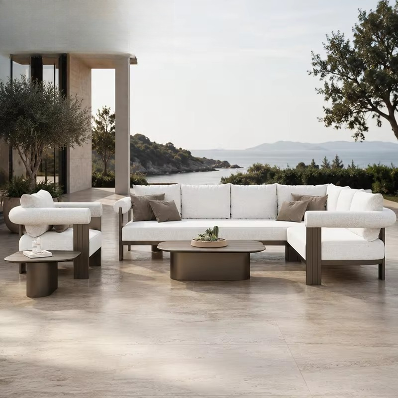 #Luxury Villa Sofa Set Modern  - огляд і ціна Outdoor Furniture L Shape