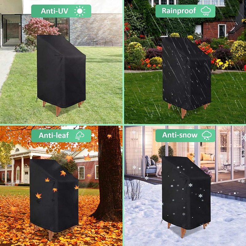 1/2/PCS Stacked Chair Dust Cov - огляд і ціна Outdoor Furniture With Covers