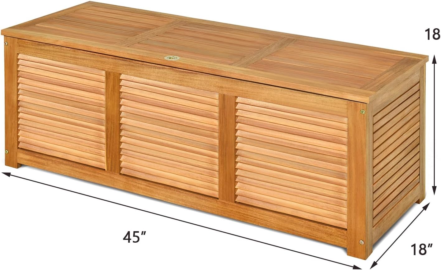 Solid Acacia Wood Deck Box Sto - огляд і ціна Garden Storage Box
