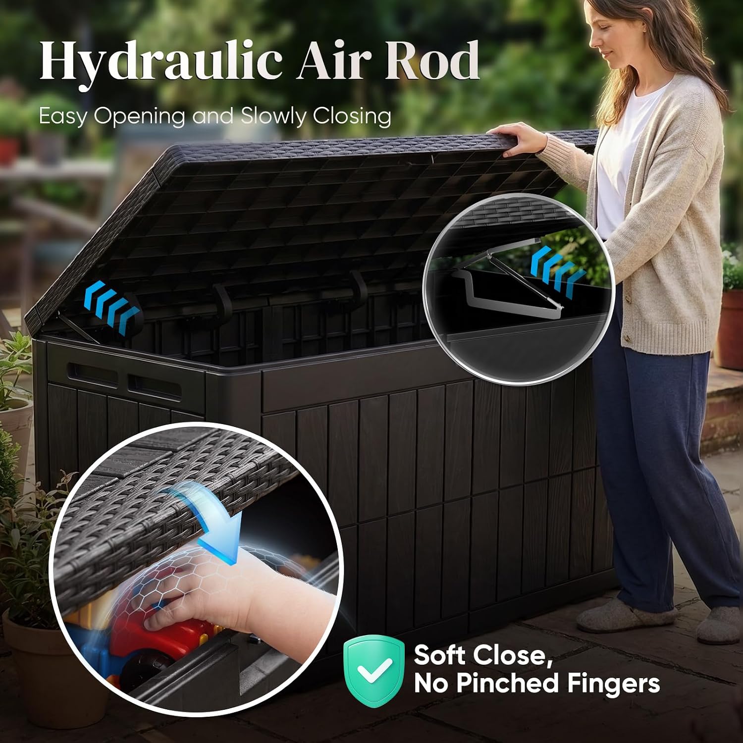120 Gallon Large Outdoor Stora - огляд і ціна Garden Storage Box