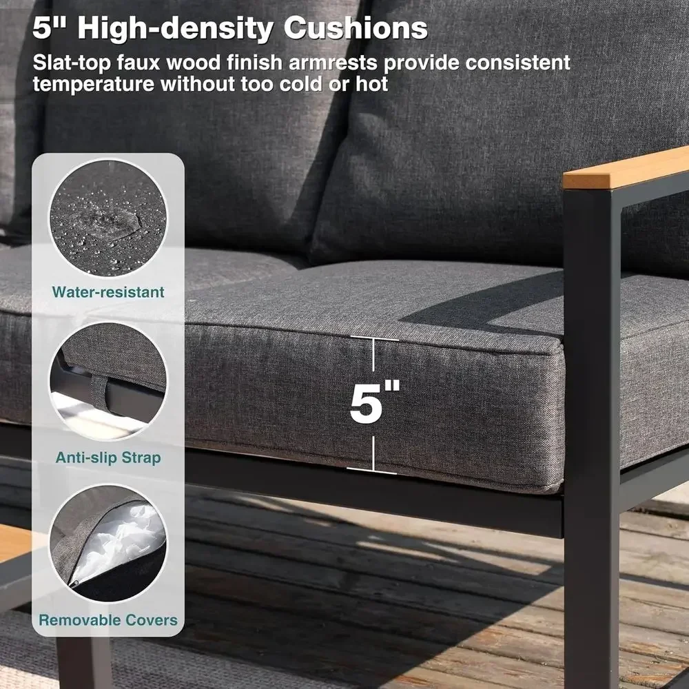 6-Piece Outdoor Sectional Sofa - огляд і ціна Outdoor Furniture L Shape