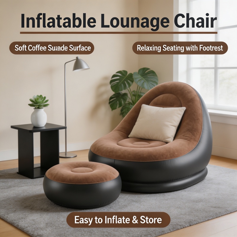Lazy Couch Sofas Inflatable Ch - огляд і ціна Outdoor Furniture Recliner Set
