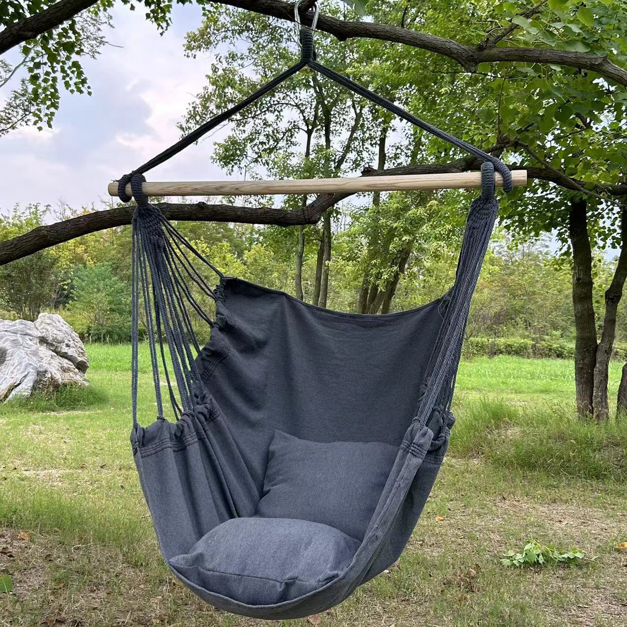 1pc Leisure Fabric Hammock Cha - огляд і ціна Outdoor Furniture For Cafe