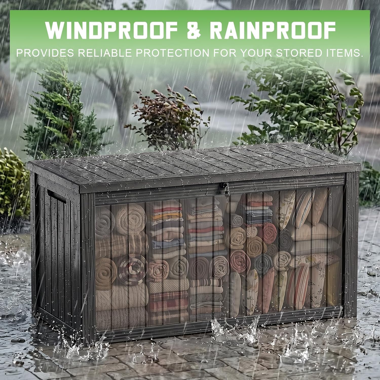 200 Gallon Lockable Resin Deck - огляд і ціна Garden Storage Box