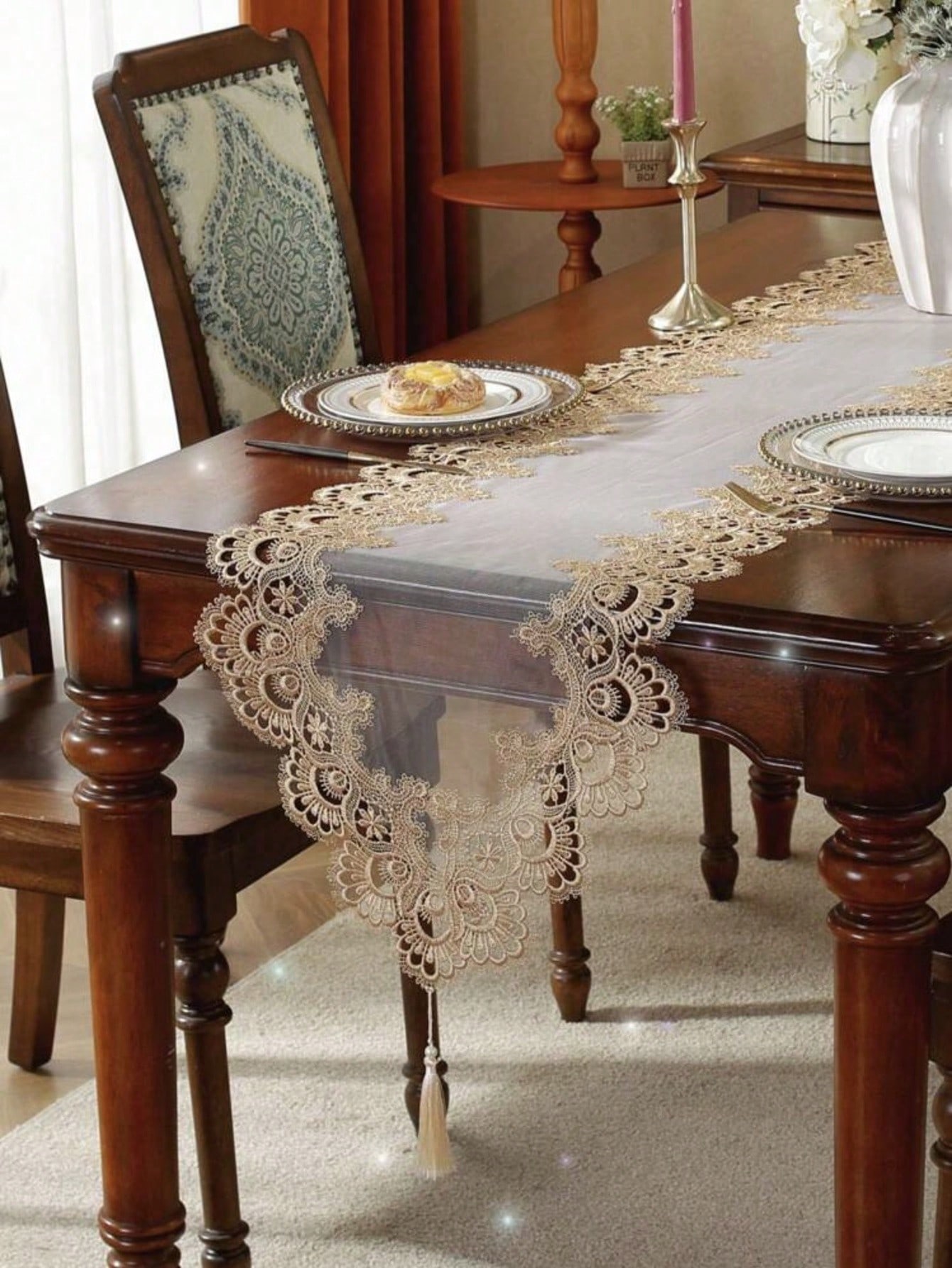 1 Piece of Embroidered Mesh La - огляд і ціна Outdoor Furniture For Cafe