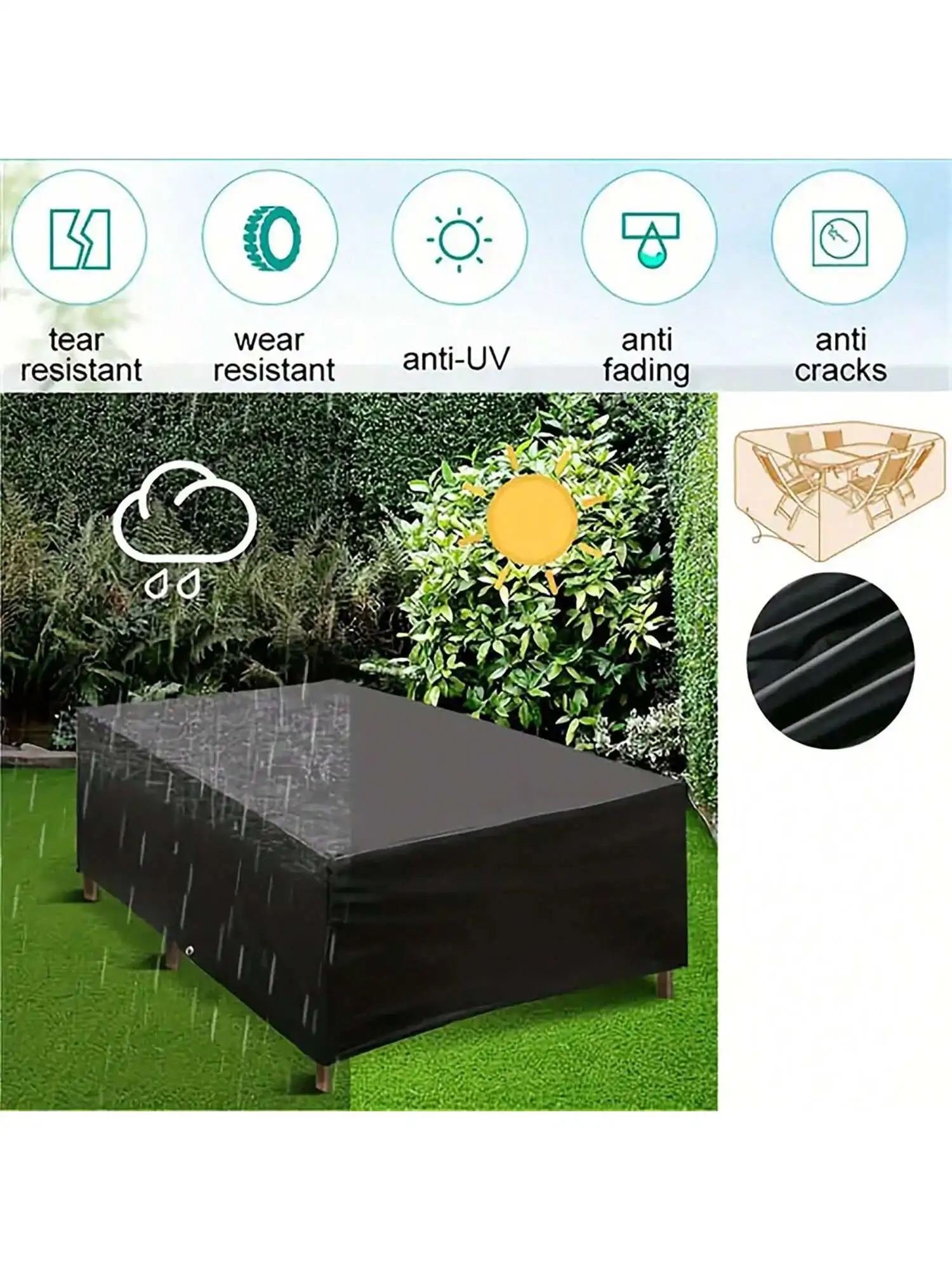 Multi-Size Outdoor Patio Garde - огляд і ціна Outdoor Furniture With Covers