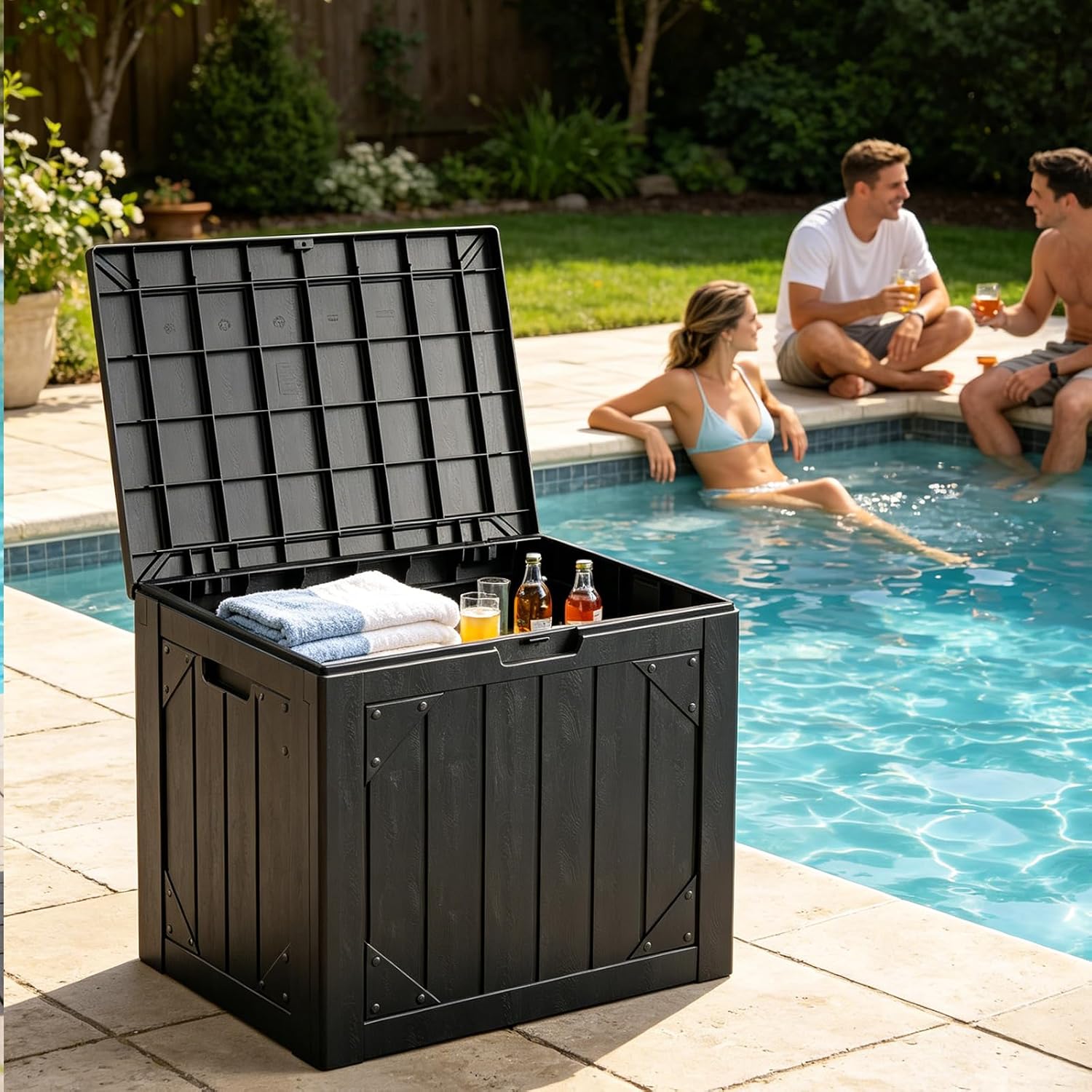 30 Gallon Outdoor Storage Box  - огляд і ціна Garden Storage Box