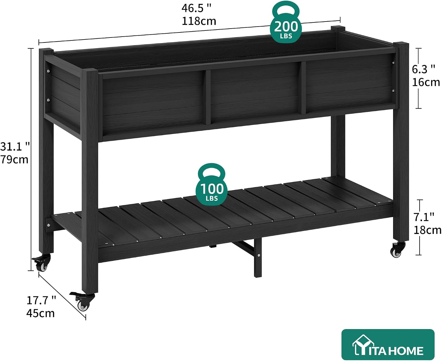 Elevated Raised Garden Bed Wit - огляд і ціна Garden Storage Box