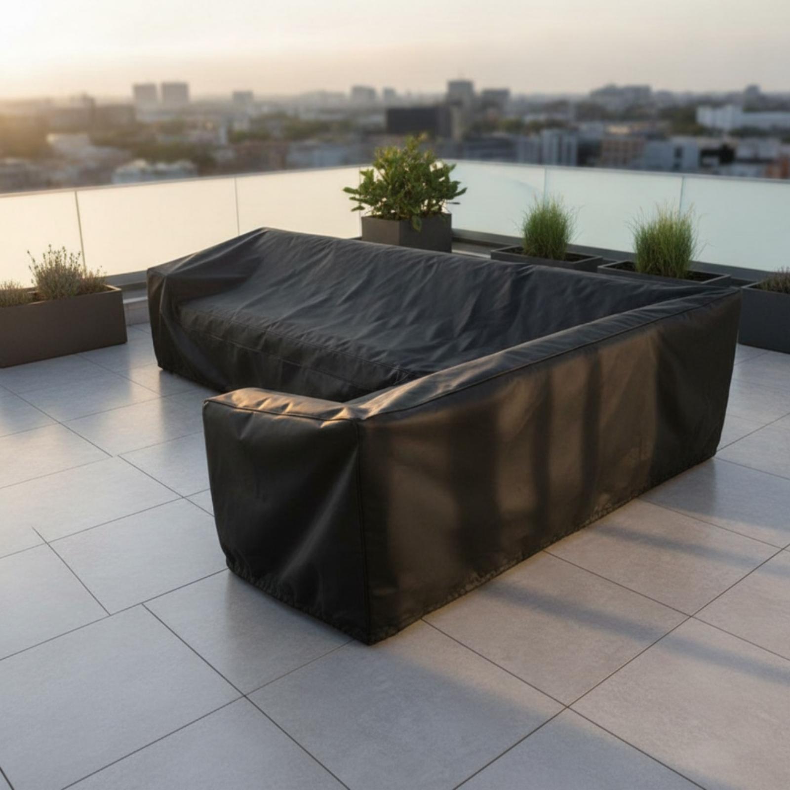 V-Shaped Sofa Cover Silver-Coa - огляд і ціна Outdoor Furniture L Shape