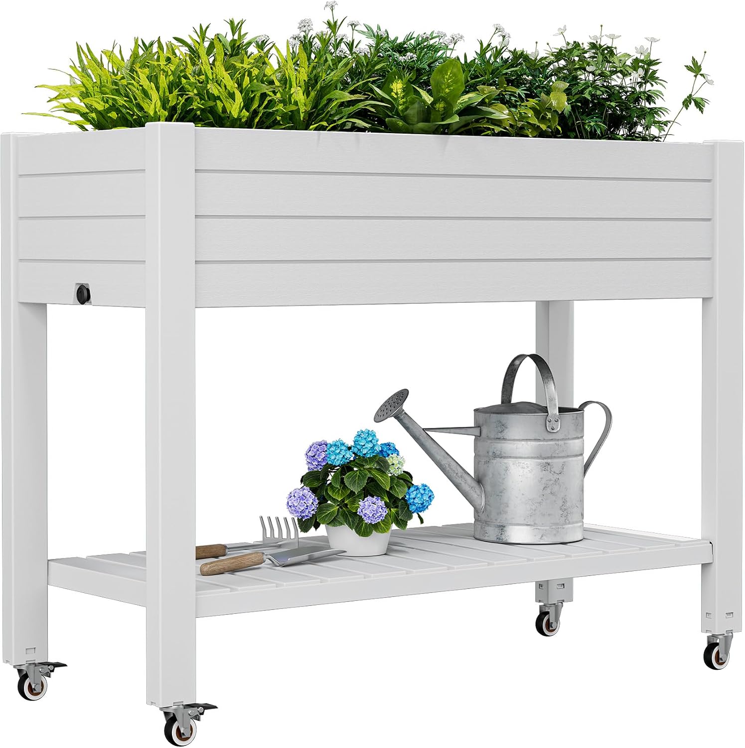 33.7 Inch Tall Mobile Raised G - огляд і ціна Garden Storage Box