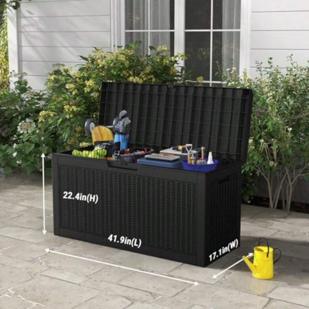 Outdoor Storage Box Deck Box W - огляд і ціна Garden Storage Box