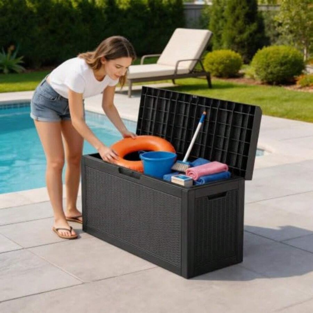 Outdoor Storage Box Deck Box W - огляд і ціна Garden Storage Box