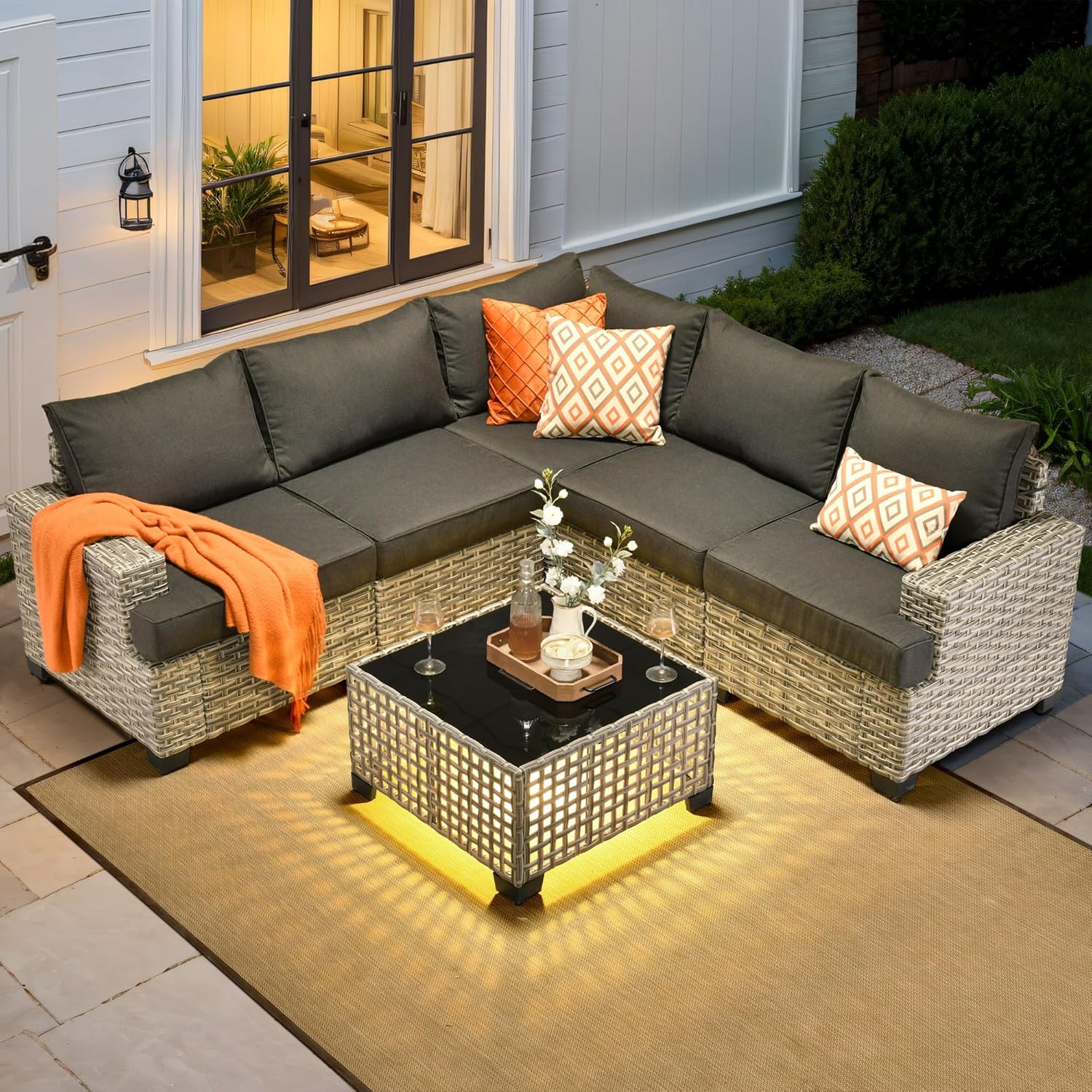 *u-Outdoor Sectional Patio Fur - огляд і ціна Outdoor Furniture L Shape