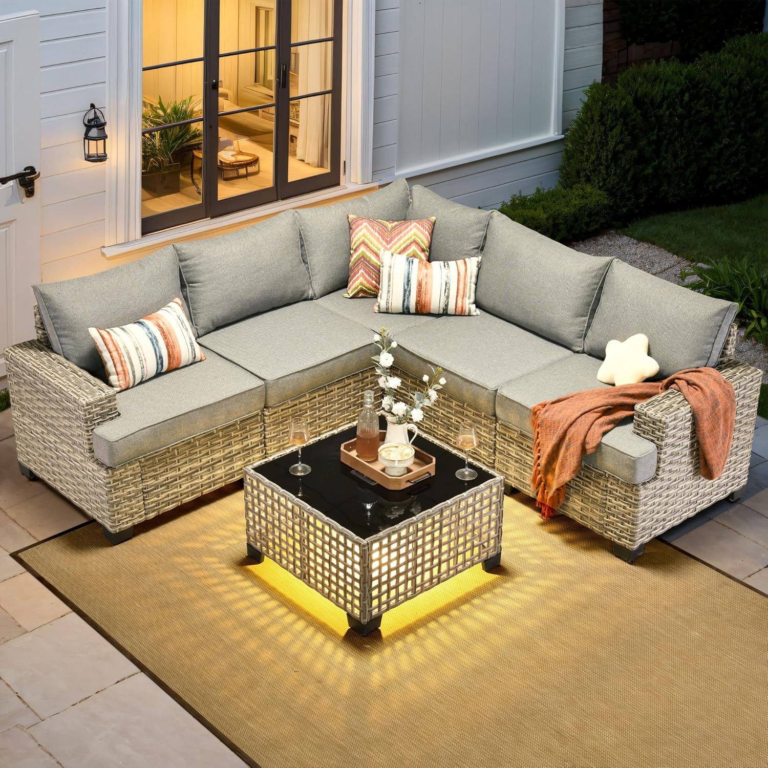 *u-Outdoor Sectional Patio Fur - огляд і ціна Outdoor Furniture L Shape