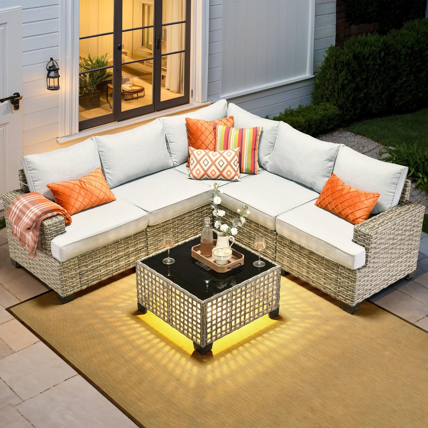 *u-Outdoor Sectional Patio Fur - огляд і ціна Outdoor Furniture L Shape