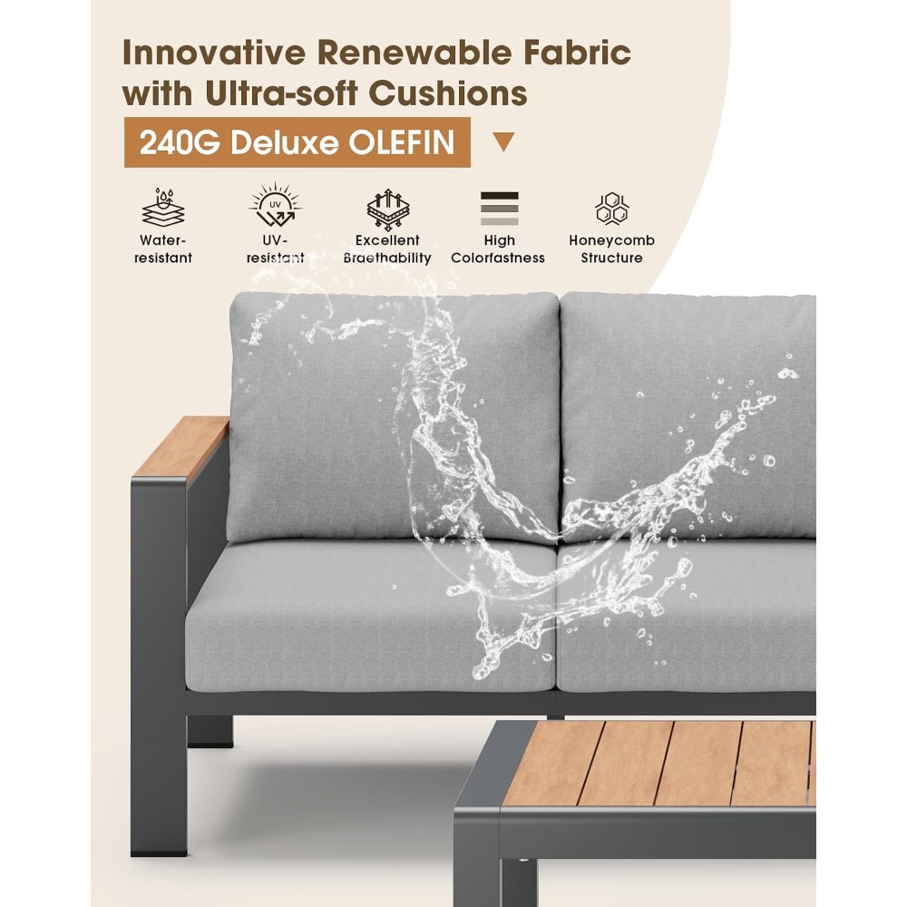 USA Stock Aluminum Outdoor Pat - огляд і ціна Outdoor Furniture In Sale