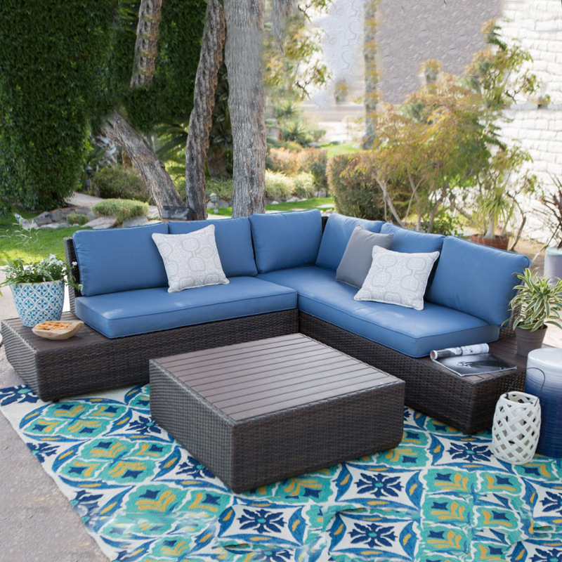 Outdoor Sofa Courtyard Rattan  - огляд і ціна Outdoor Furniture In Sale