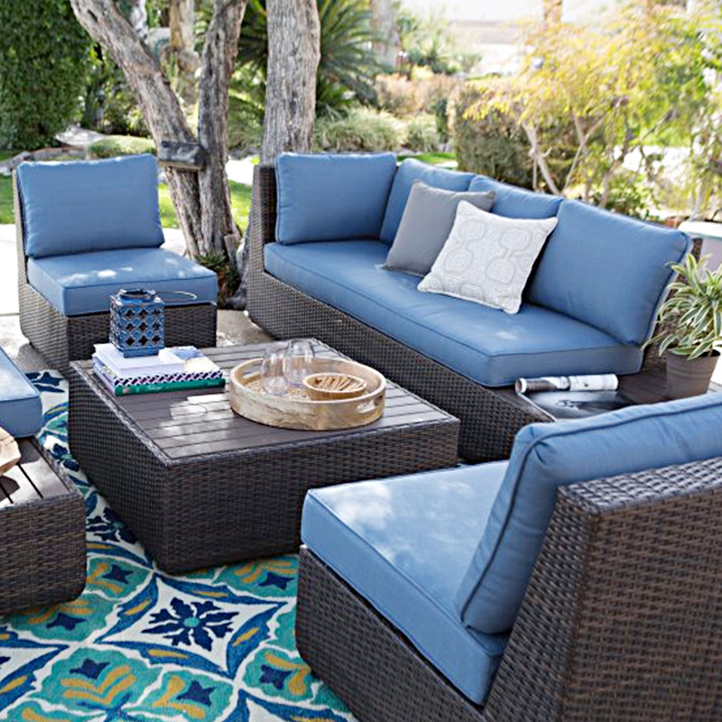 Outdoor Sofa Courtyard Rattan  - огляд і ціна Outdoor Furniture In Sale