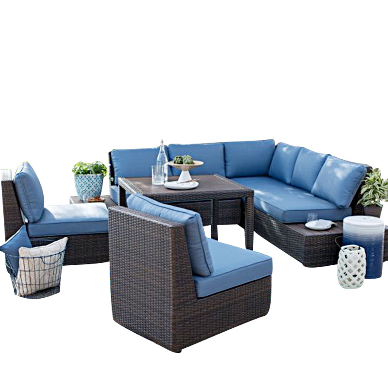 Outdoor Sofa Courtyard Rattan  - огляд і ціна Outdoor Furniture In Sale