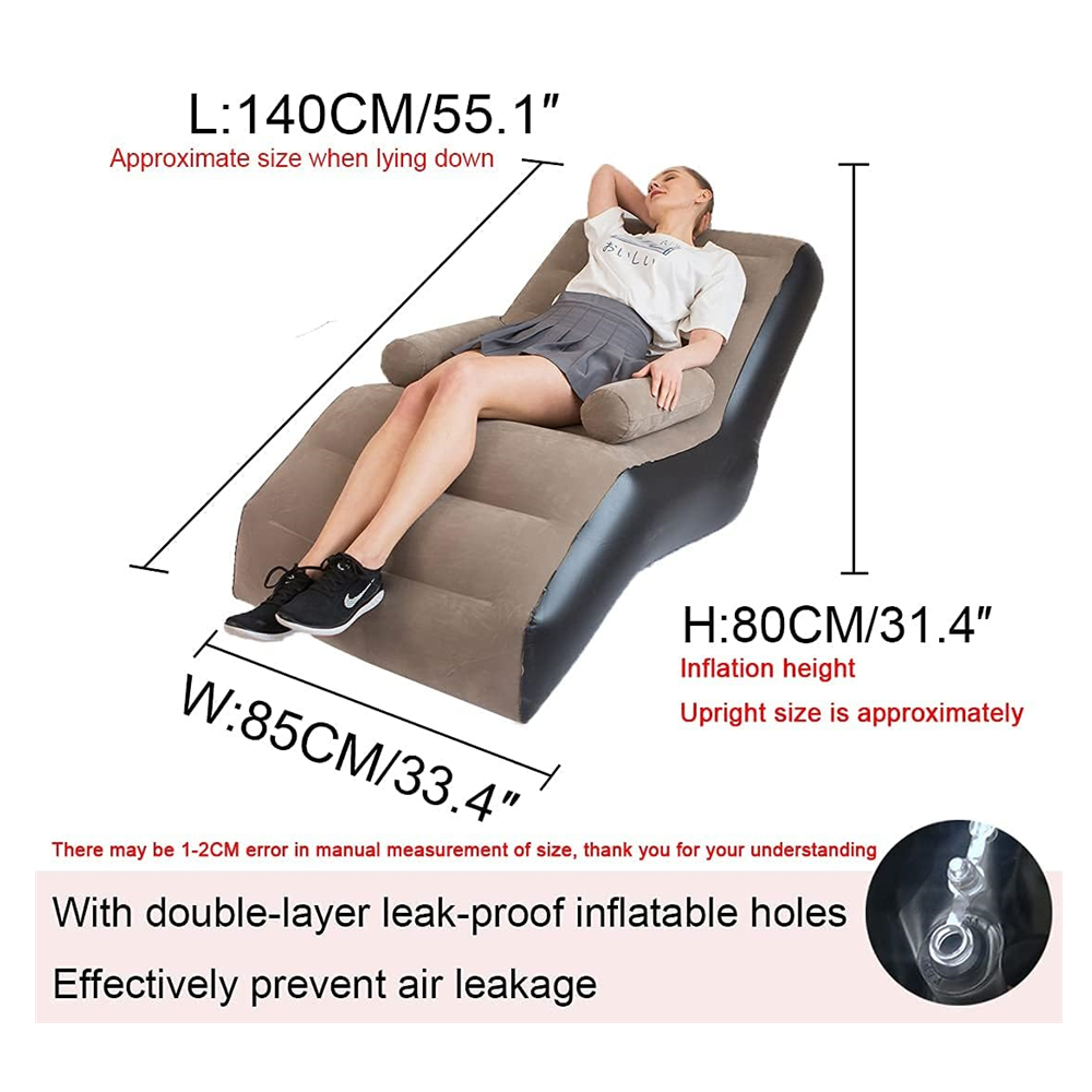 Folding Lazy Sofa,Inflatable L - огляд і ціна Outdoor Furniture Hay