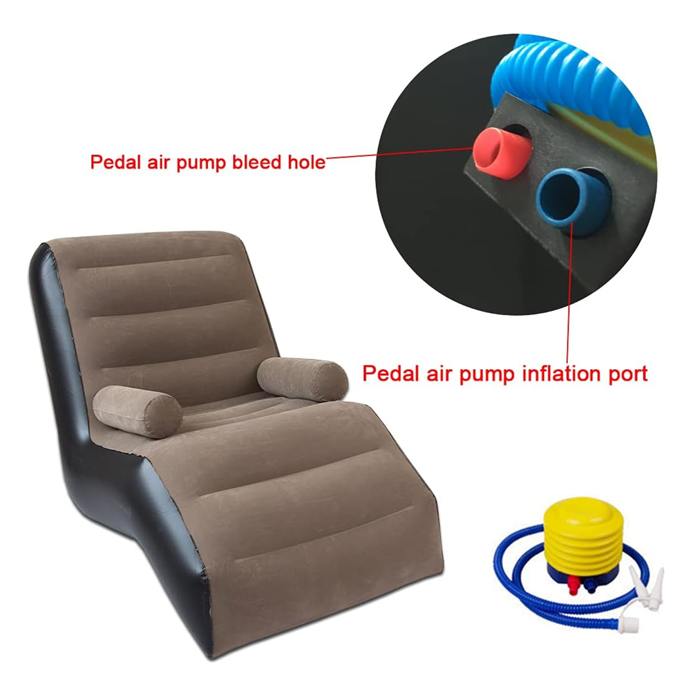 Folding Lazy Sofa,Inflatable L - огляд і ціна Outdoor Furniture Hay