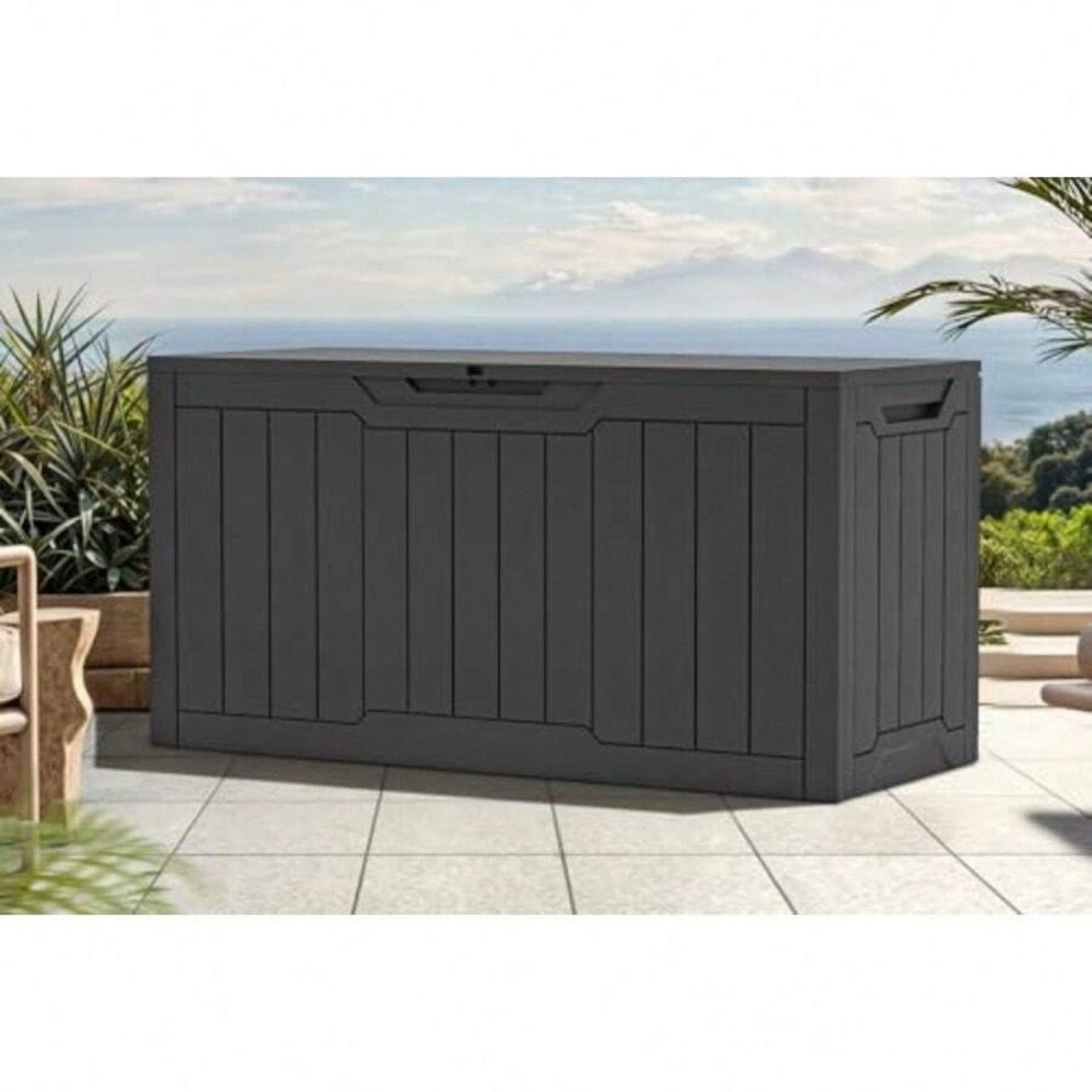 80 Gallon Waterproof Deck Box  - огляд і ціна Garden Storage Box