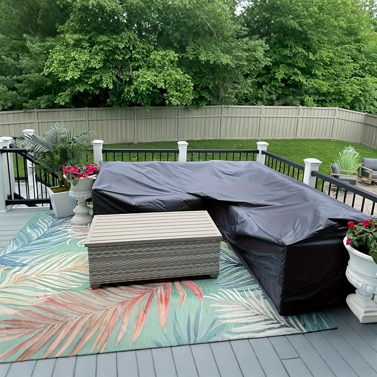 L-shaped Outdoor Sofa Cover, W - огляд і ціна Outdoor Furniture L Shape